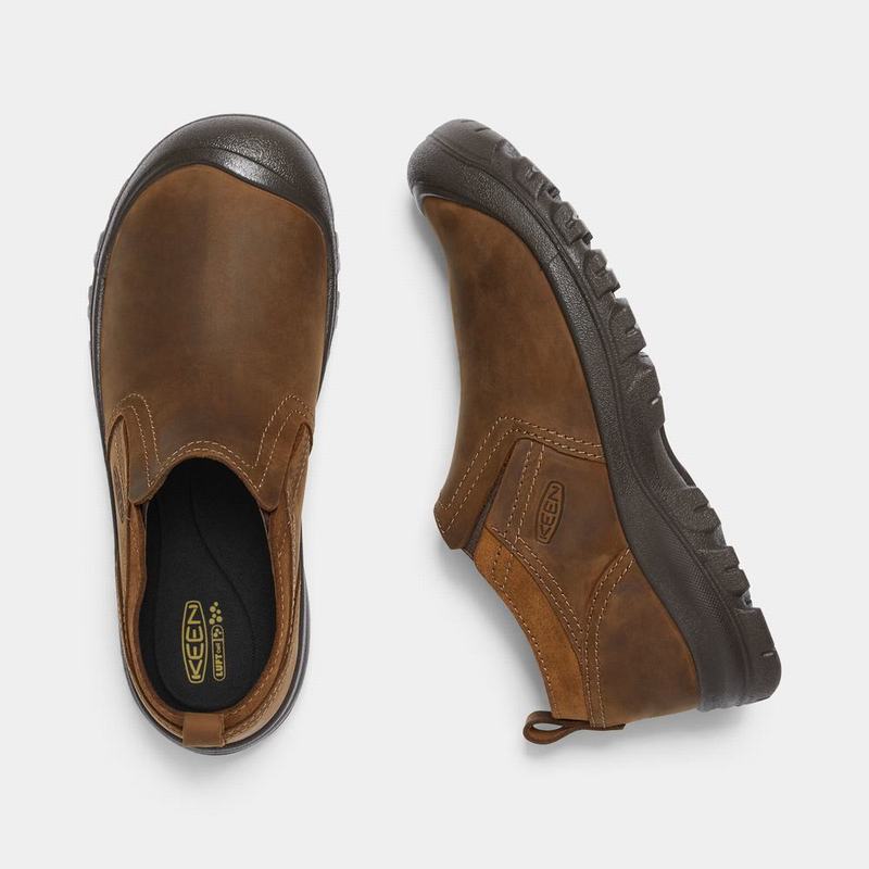 Keen Grayson Mens Slip On Shoes Brown NZ Sale (2098-JCATZ)